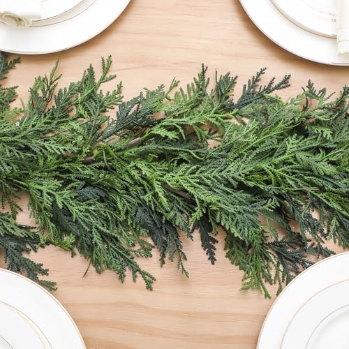 9 ft Artificial Christmas Cedar Garland - Realistic Holiday Decor