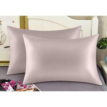 Jocoku 100% Mulberry Silk Pillowcases Set of 2 – King Apricot Gray Variation