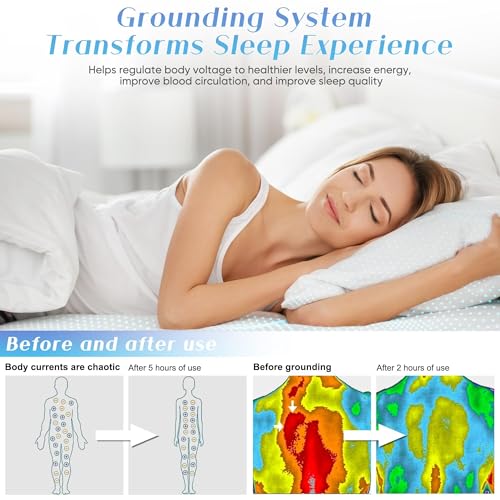 King Size Grounding Sheets Organic Cotton Silver Fiber Earth Connected Bedding