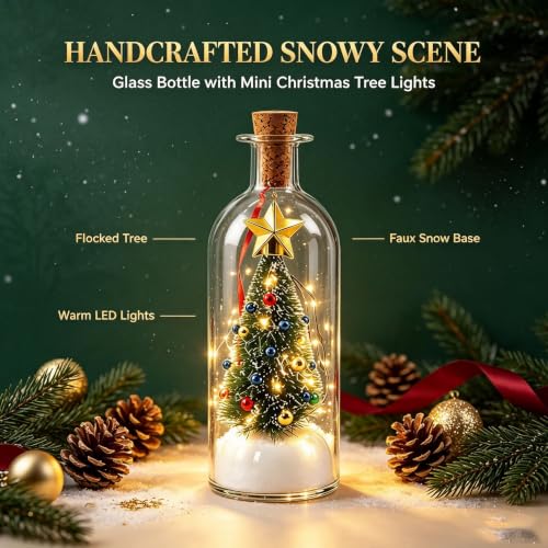 Christmas Snow Globe with Voice Recording and Festive Scene