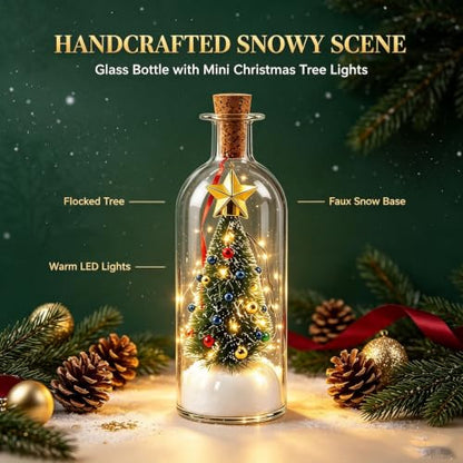 Christmas Snow Globe with Voice Recording and Festive Scene
