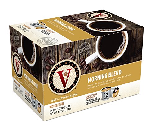 Victor Allen's Coffee Morning Blend, Light Roast, 12 Count, Single Serve Coffee Pods for Keurig K-Cup Brewers