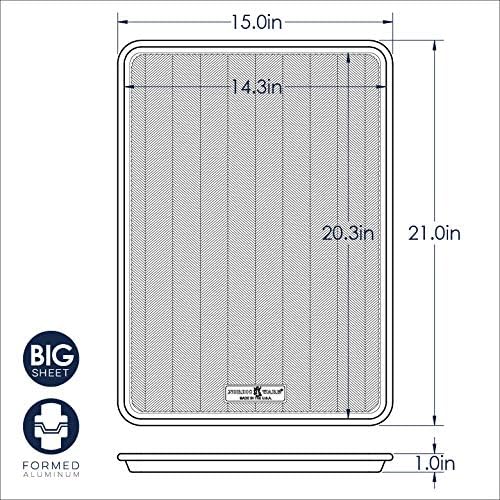 Nordic Ware Big Sheet & Half Sheet Set - Versatile Baking Pans for Perfectly Even Cooking