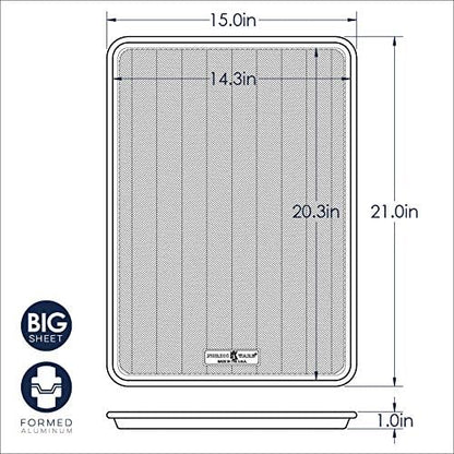 Nordic Ware Big Sheet & Half Sheet Set - Versatile Baking Pans for Perfectly Even Cooking