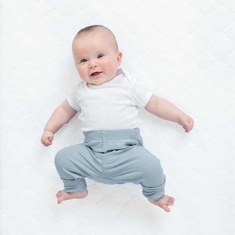 Full Size Crib Mattress with Breathable Core & Waterproof Toddler Side