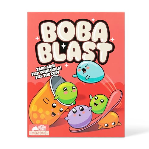 Exploding Kittens Boba Blast Party Game for Kids & Adults, 2-5 Players