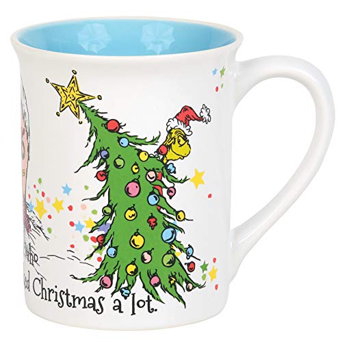 Dr. Seuss Grinch Cindy Lou Who Coffee Mug 16oz Multicolor Christmas Gift