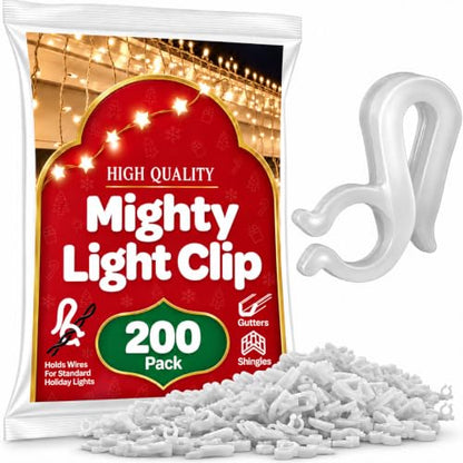 Christmas Light Clips Set of 200 - Gutter & Shingle Mounts - Variation 1