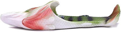 Skiennix Unisex Fish Slippers - Comfortable Bass Sandals for Fun Indoor/Outdoor Wear