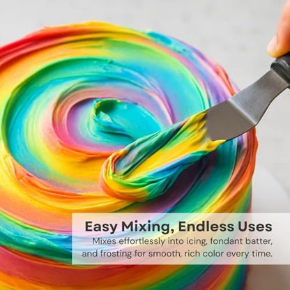 Food Coloring Gel Kit - 4 Vibrant Holiday Colors for Baking & Desserts