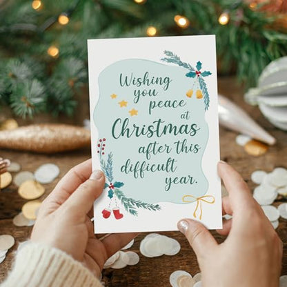 Sympathy Christmas Card for Bereavement - Obbyidk Holiday Support - Variation of THIS listing
