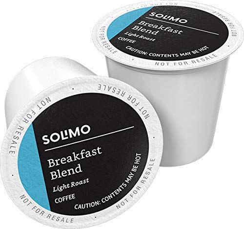 Solimo Light Roast Coffee Pods - Breakfast Blend Compatible with Keurig 2.0 | 24 Count