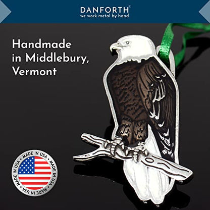 American Bald Eagle Pewter Ornament - Handcrafted USA, Tree or Home Decor (Variation: Bald Eagle)