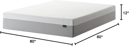 Zinus 12 Inch Green Tea Essential Memory Foam Mattress - Queen Size, Breathable & Fiberglass Free