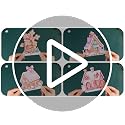 Pink Gingerbread Christmas Decor Candy House Village Set - 12 Pieces, Seasonal Tabletop Display