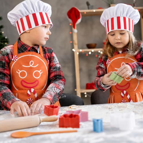 Gingerbread Apron Set for Women Halloween Christmas Costume Baking Accessories