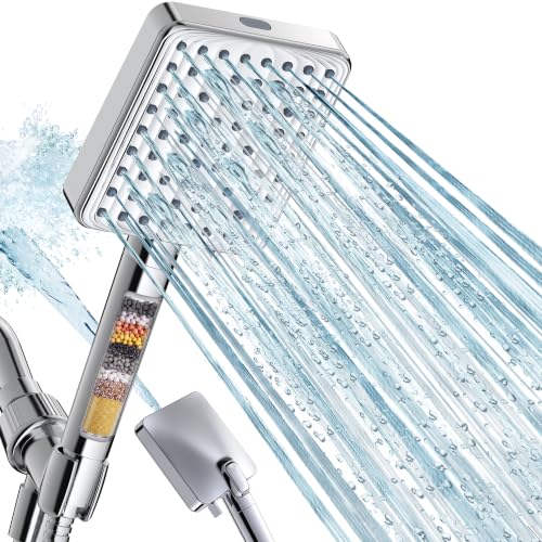 MakeFit Handheld Shower Head with Water Filter & Replacement Beads Bundle