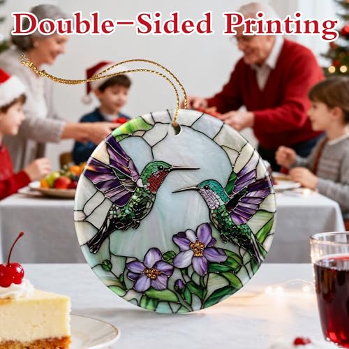 Hummingbird Christmas Ornament for Tree & Home Decor - Holiday Gift Idea - Variation of THIS listing
