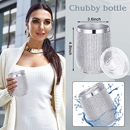 Bling Rhinestone Water Bottles Set - 3 Styles Insulated Tumblers