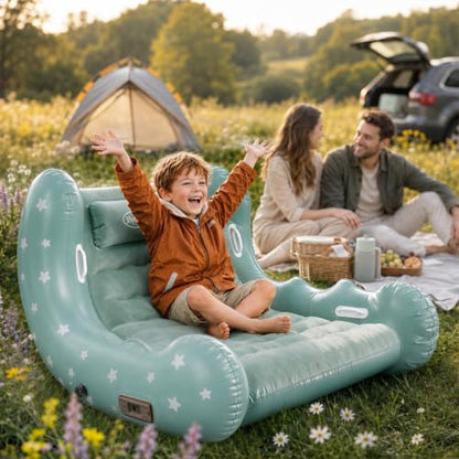 Inflatable Sensory Chair for Kids with Auto-Inflation, Bouncing & Calming Support