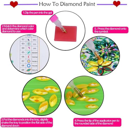 Birdhouse Diamond Art Hanging Kit for Adults - Flower & Bird Design