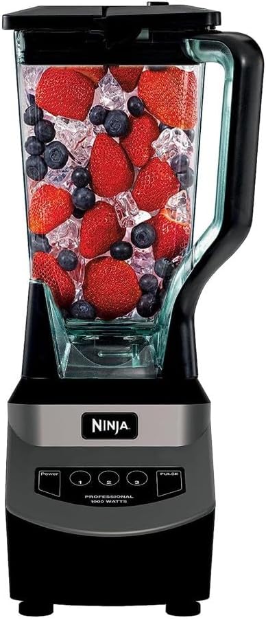 Ninja Blender - Smoothie Maker with Total Crushing™ Technology | 1000W Power, XL 72oz Pitcher, Dishwasher Safe | Black