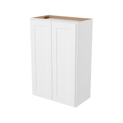 Furinno Shaker Wall Kitchen Cabinet 2-Doors-2 Shelves, Ready to Assemble, 12 D x 24 W x 36 H, White