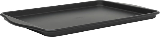Oster Teston Nonstick Cookie Sheet - 18 x 13 Inch Carbon Steel Baking Pan | Matte Black, Warp-Resistant, PFAS-Free