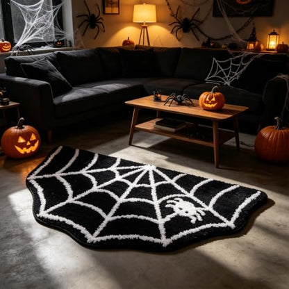 Halloween Ghost Bath Mat - Fun Fluffy Shower Rug with Non-Slip Backing - 19x31 Inch, Style 3