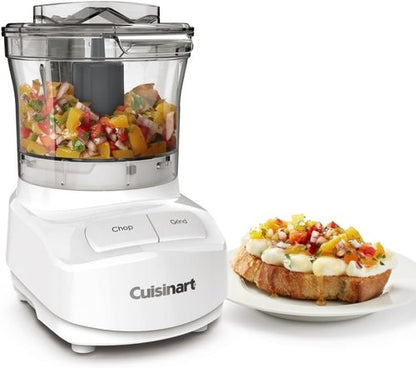 Cuisinart 3-Cup Mini Chopper - Compact Kitchen Appliance in White | Efficient Food Prep