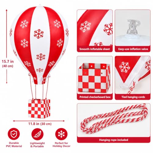 Christmas Elf Accessories Hot Air Balloon Kit - Inflatable Holiday Decor