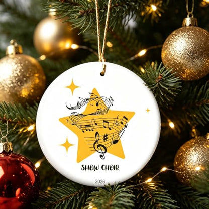 Show Choir Ornament V12 - Musical Holiday Keepsake for Choir Members & Directors