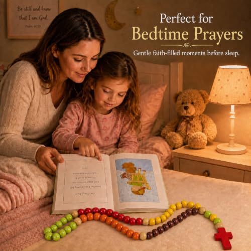 Baby Baptism Gift Set with First Rosary and Prayer Book - Keepsake Religious Gift