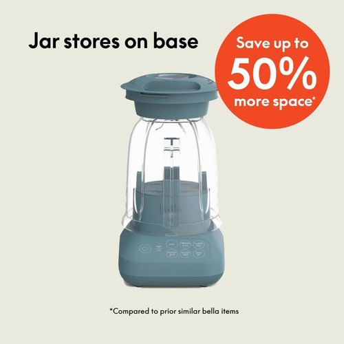 Bella 10-Speed Blender - Versatile Juicer & Smoothie Maker | 48oz Dishwasher Safe Pitcher, Stainless Steel Blade, Surf Color