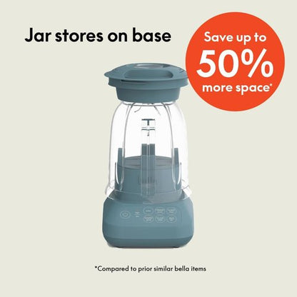 Bella 10-Speed Blender - Versatile Juicer & Smoothie Maker | 48oz Dishwasher Safe Pitcher, Stainless Steel Blade, Surf Color