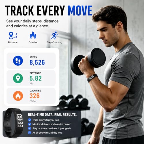 Vibrating Alarm Wristband with Activity Tracker for Heavy Sleepers