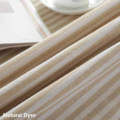 Outdoor Square Tablecloth 70x70 Inch Beige - Waterproof & Heavy Duty