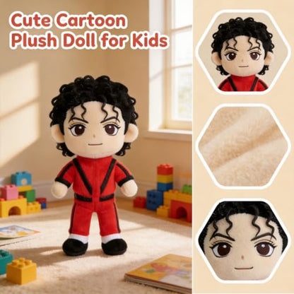 Multicolor Michael Plushie Figurine Pillow Cartoon Soft Doll - MJ Plush Toy