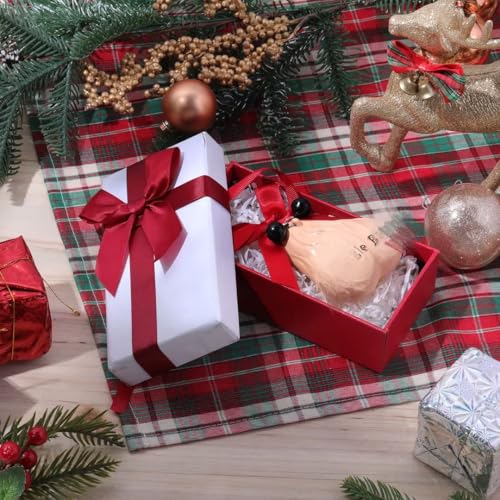 Hungdao 3D Christmas Egg Ornament with Mini Black Bells - Holiday Decor