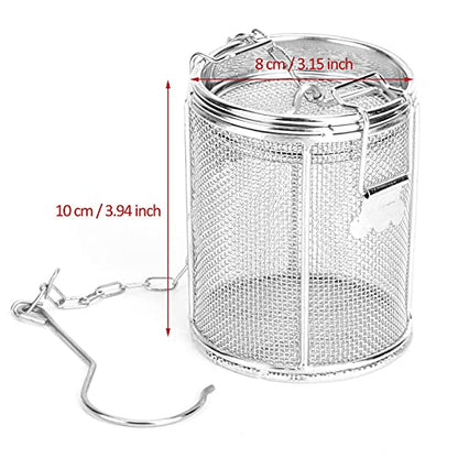 Spice Seasoning Strainer Stainless Steel Tea Strainer Soup Seasonings Seperation Basket Spice Filter