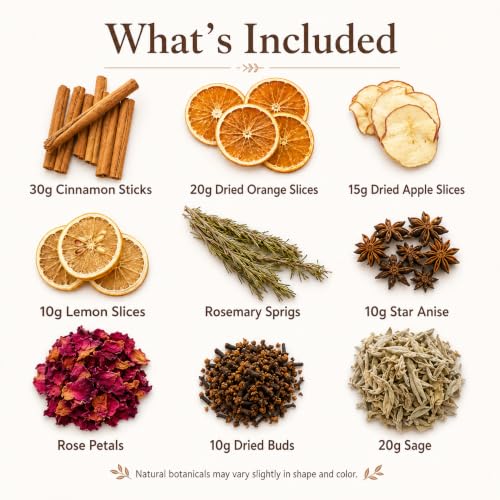 Simmer Pot Potpourri with Dried Citrus & Spices - Orange Variation