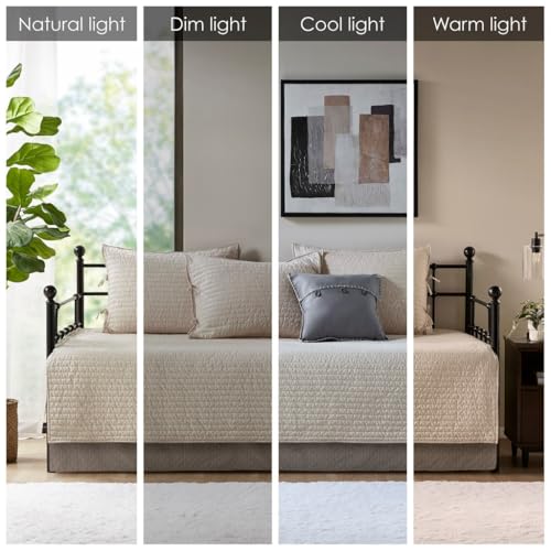 Reversible 6-Piece Twin Daybed Cover Set with Shams & Pillow Rustic Cabin Style
