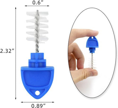 20 Pack Beer Tap Plug Brush for Faucet Draft Beer Tap Plugs Brush Beer Tap Cleaning Brush Beer Faucet Brush Cap Cover Kit Keg Tap Beer Tap Plugs with Brushes Faucet Soother Sanitary Covers (Blue)