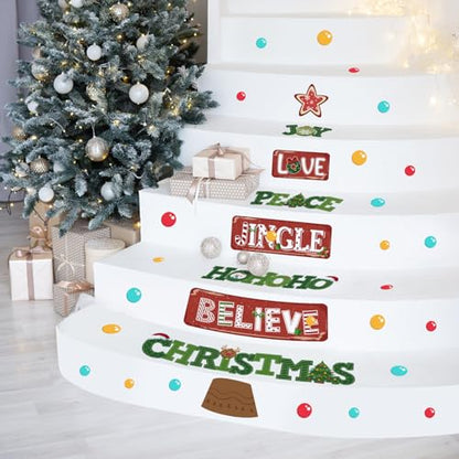 Christmas Tree Window Clings Sticker Kit - Tree Variation