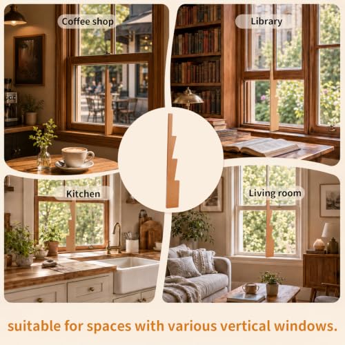 Wooden Window Prop Stick Opener - Adjustable Support for Ventilation
