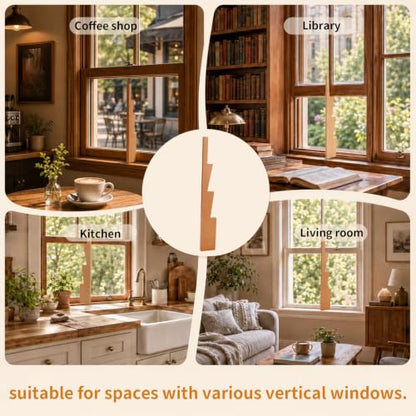 Wooden Window Prop Stick Opener - Adjustable Support for Ventilation