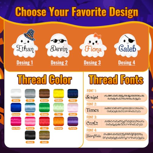 Personalized Halloween Candy Bag for Kids - Custom Embroidered Name