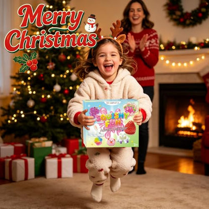 Kids Advent Calendar with 24 Squishy Toys - Christmas Countdown Gift