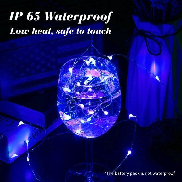 ZGWJ 12 Pack Fairy Lights - 7ft Battery Operated Mini LED String Lights | 3 Modes for DIY & Events