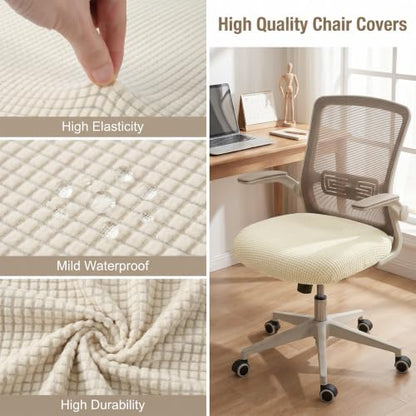 Stretch Chair Cushion Cover for Dining Chairs - Reusable Slipcover